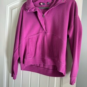 Danskin Fuchsia Half-Zip Hoodie